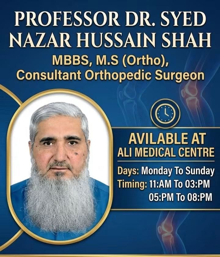 Prof. Dr. Syed Nazar Hussain Shah
